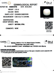 2.25/CT Natural Opal with Govt. Lab Certificate